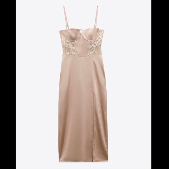Zara Combination Corset Midi Dress - Picture 10 of 12